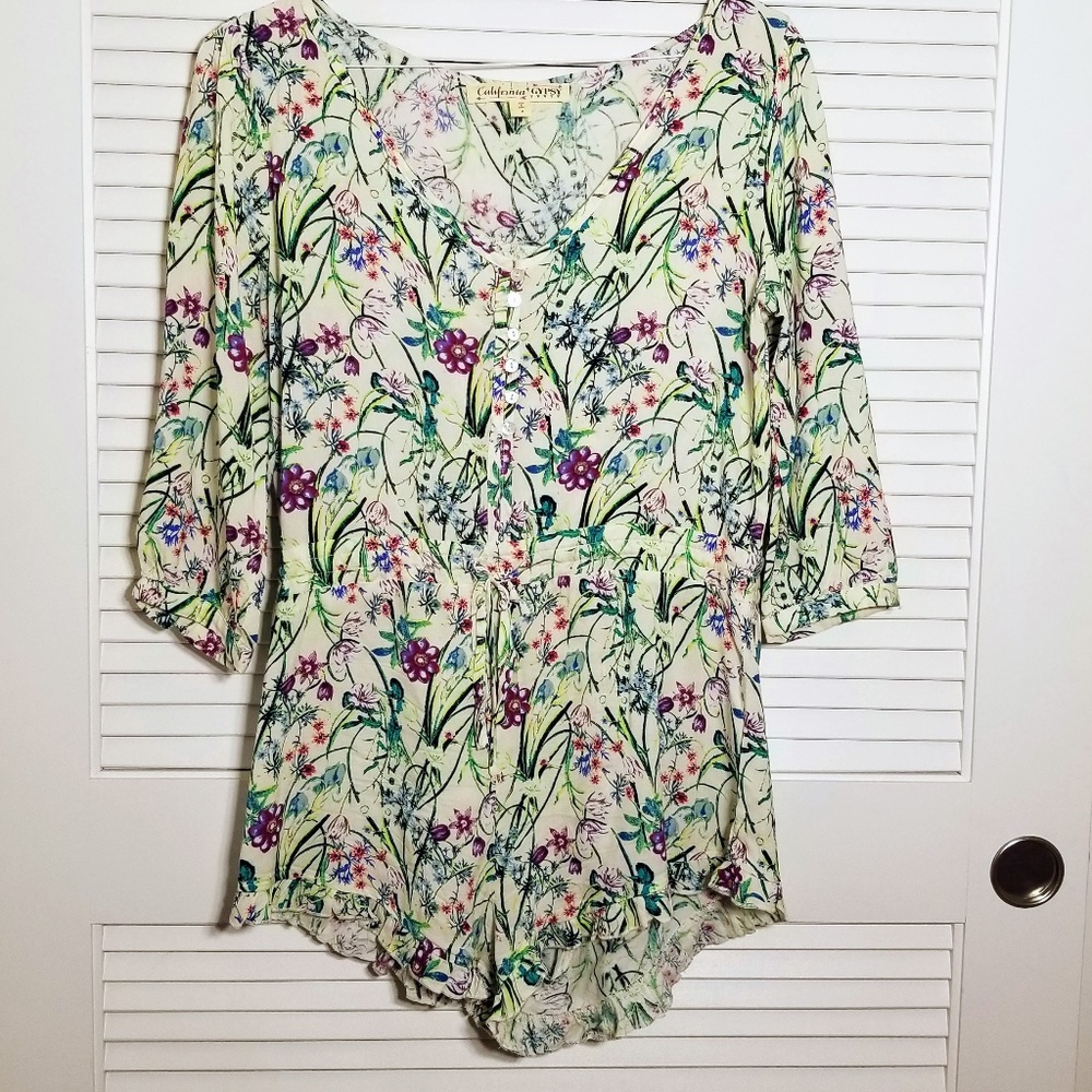 California Gypsy Floral Romper